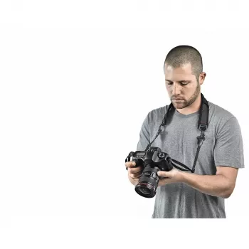 Manfrotto Pro Light Camera Strap PL mit Schnellverschluss-System, Schwarz