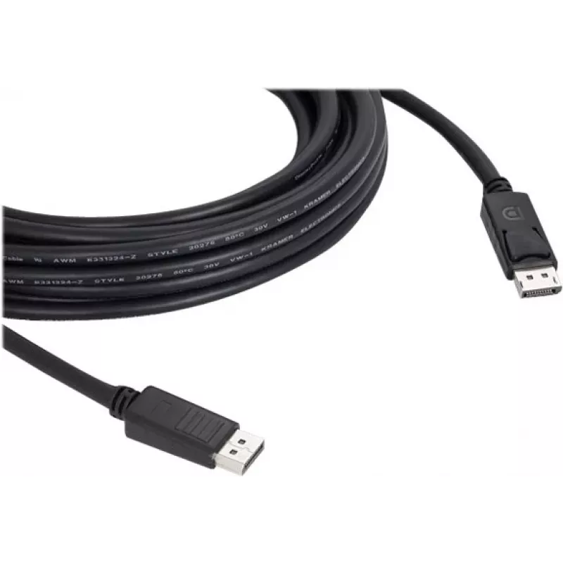 Kramer C-DP-10 DisplayPort Kabel 10m (32.8ft) - DisplayPort Stecker auf Stecker - 4K@60Hz - Schwarz