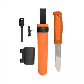Morakniv Kansbol Feststehendes Messer mit Überlebensset, Orange