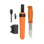 Morakniv Kansbol Feststehendes Messer mit Überlebensset, Orange