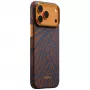 PITAKA Edge Case Breath of Veins für iPhone 17 Pro Max, Aramidfaser, Brennendes Orange, MagSafe-kompatibel