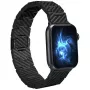 PITAKA Carbon Fiber Link Band Retro für Apple Watch 42/44/45/49mm Schwarz Grau