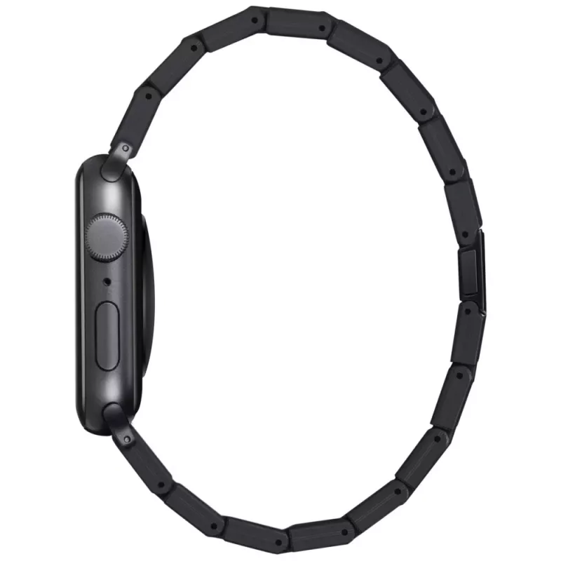 PITAKA Carbon Fiber Link Band Retro für Apple Watch 42/44/45/49mm Schwarz Grau