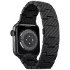 PITAKA Carbon Fiber Link Band Retro für Apple Watch 42/44/45/49mm Schwarz Grau