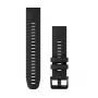 Garmin QuickFit 22 mm Silikon-Armband für Uhren, Schwarz (010-13280-00)