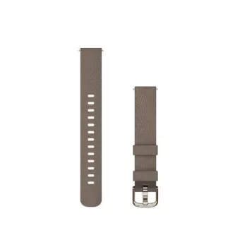 Garmin 14 mm Fabric Watch Band für Lily 2, Coffee mit Cream Gold Buckle (010-13302-10)