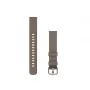 Garmin 14 mm Fabric Watch Band für Lily 2, Coffee mit Cream Gold Buckle (010-13302-10)