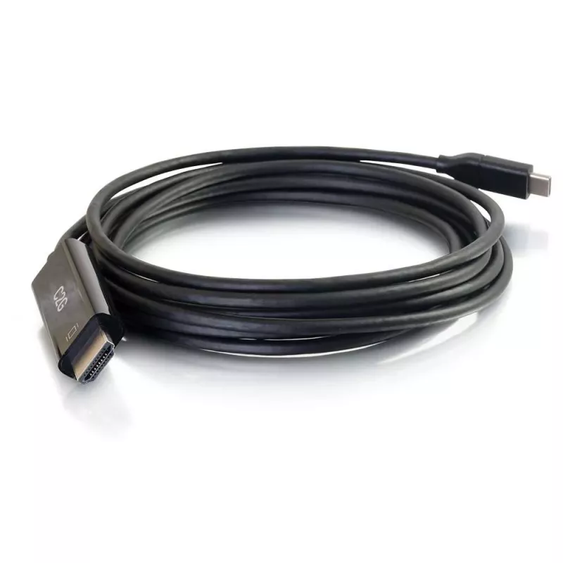 C2G USB-C auf HDMI Adapterkabel - 1,83 m - Schwarz - 4K@60Hz - Reversibler USB-C-Stecker