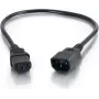 CABLES2GO Verlängerungskabel C13 auf C14 2m Schwarz