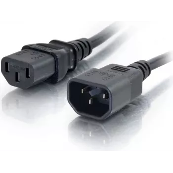 CABLES2GO Verlängerungskabel C13 auf C14 2m Schwarz