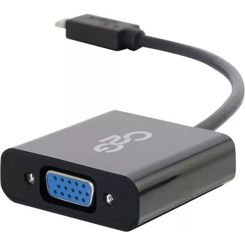 C2G USB 3.1 USB Type C auf VGA Adapter - USB C auf VGA Schwarz
