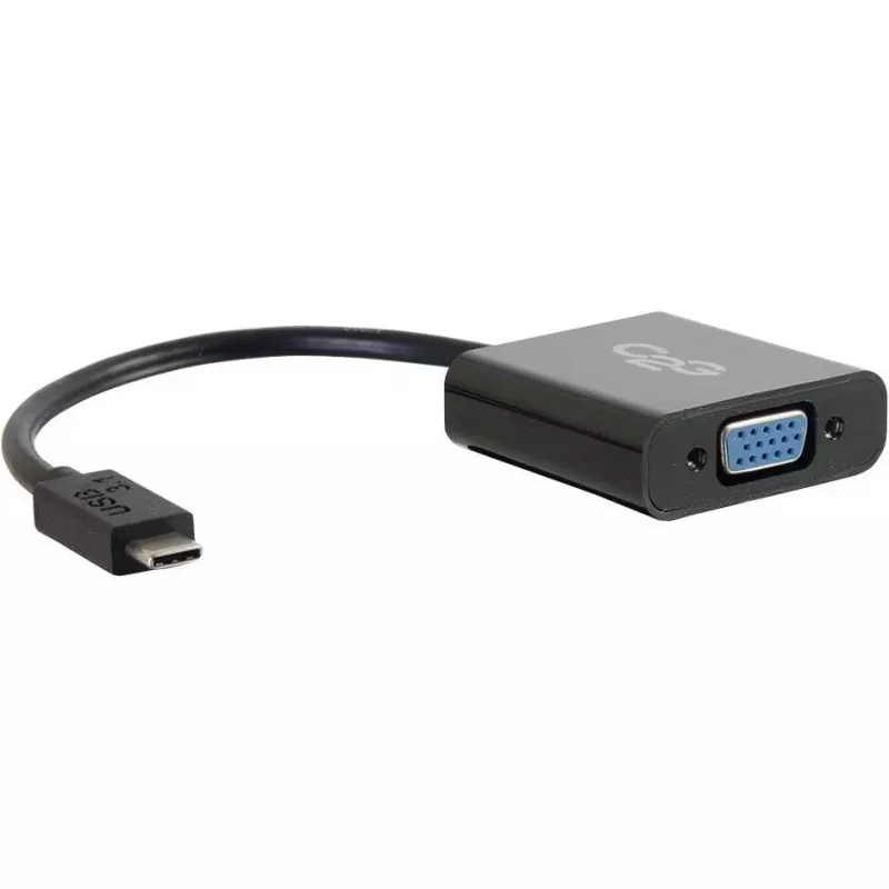 C2G USB 3.1 USB Type C auf VGA Adapter - USB C auf VGA Schwarz
