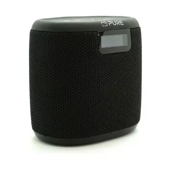 Pure Acoustics Pure Woodland Mini wasserdichter Outdoor-Lautsprecher mit FM/DAB+ Radio, Schwarz