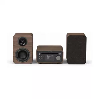 PURE ACOUSTICS Pure Classic Stereo Mini Stereo System DAB+/FM, Bluetooth, CD, USB, Braun/Walnuss