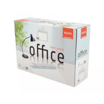 ELCO Office Briefumschlag C5 (162 x 229 mm), ohne Fenster, haftklebend, 100 g/m², Weiß, 100 Stück (74535.12)