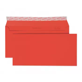 ELCO Color Briefumschlag C5/6 (114 x 229 mm), ohne Fenster, 100 g/m², Rot, 250 Stück (18833.92)