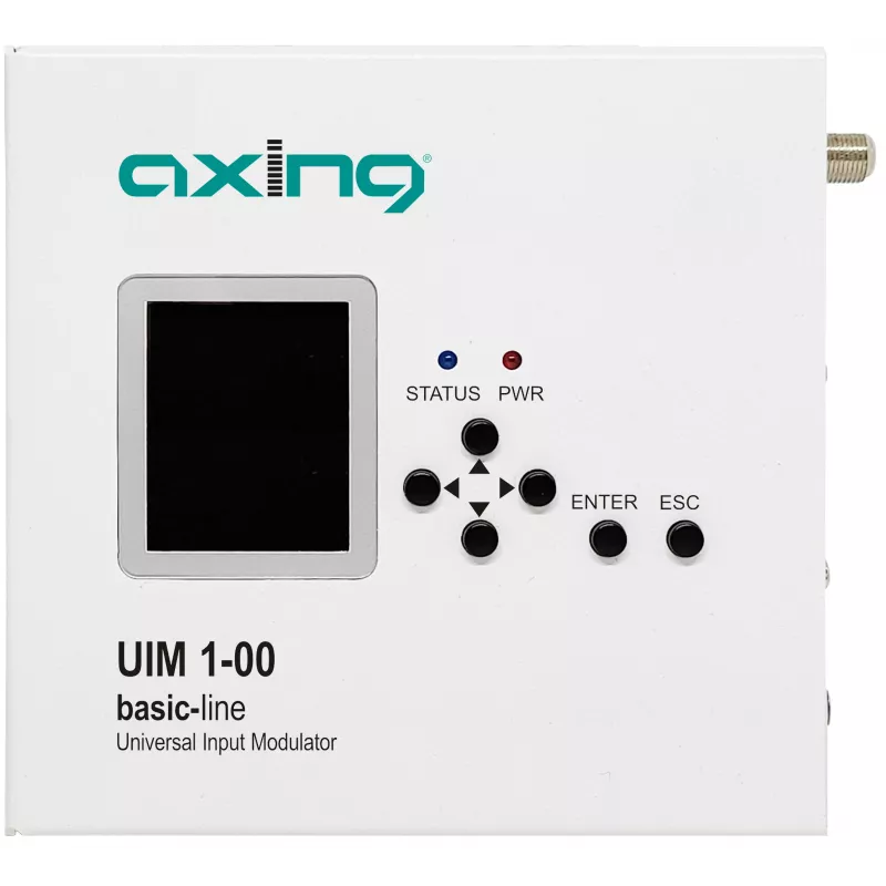 AXING UIM 1-00 Universal Input Modulator HDMI CVBS YPbPr auf RF DVB-T/C