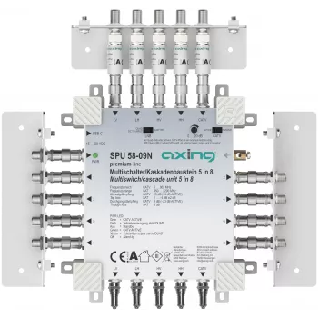AXING SPU 58-09N 5-in-8 aktiver Multischalter, rückkanalfähig
