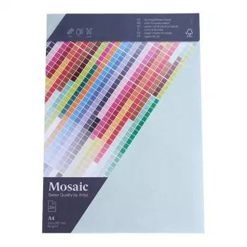 Artoz Papier Mosaic Briefpapier Hellblau A4 90 g/m² 25 Blatt