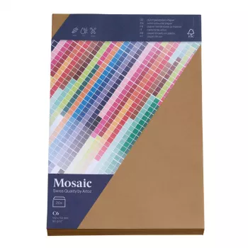Artoz Papier Mosaic Umschläge DIN C6 ohne Fenster Natur Nassklebend 20 Stück