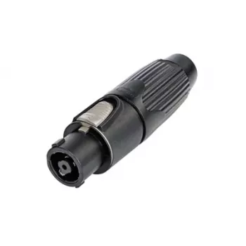 Neutrik NLT8FX-BAG speakON 8-polige Buchsen-Kabelverbinder, Schwarz, Polyamid, Zink, IP50, 250V, 50A
