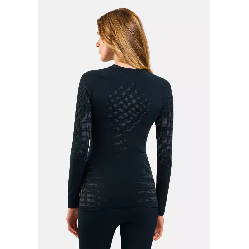 Odlo Performance Warm BL Top Crew Neck L/S - Graphite Grey - Women's - M