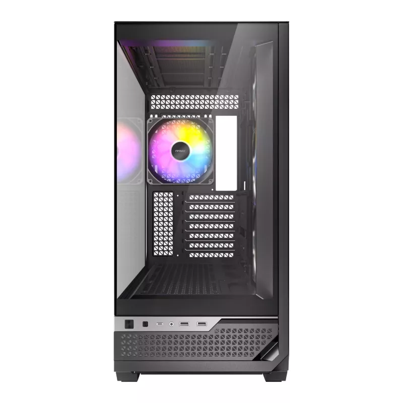 Antec Constellation Series C7 ARGB Mid Tower E-ATX Gehäuse mit gehärtetem Glasfenster