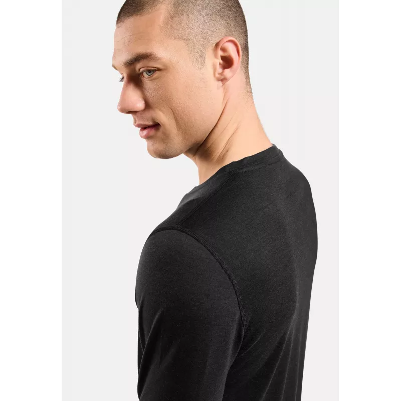 Odlo Merino 200 BL Top Crew Neck LS - Black, Size XL