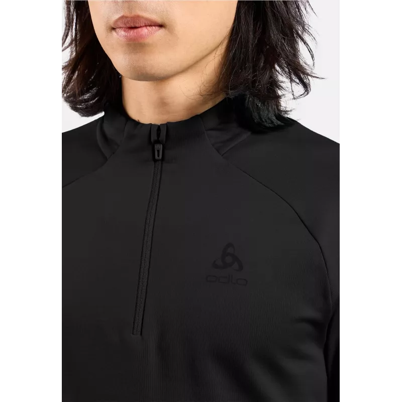 Odlo Essential Light Mid Layer 1/2 Zip - Black - Size L