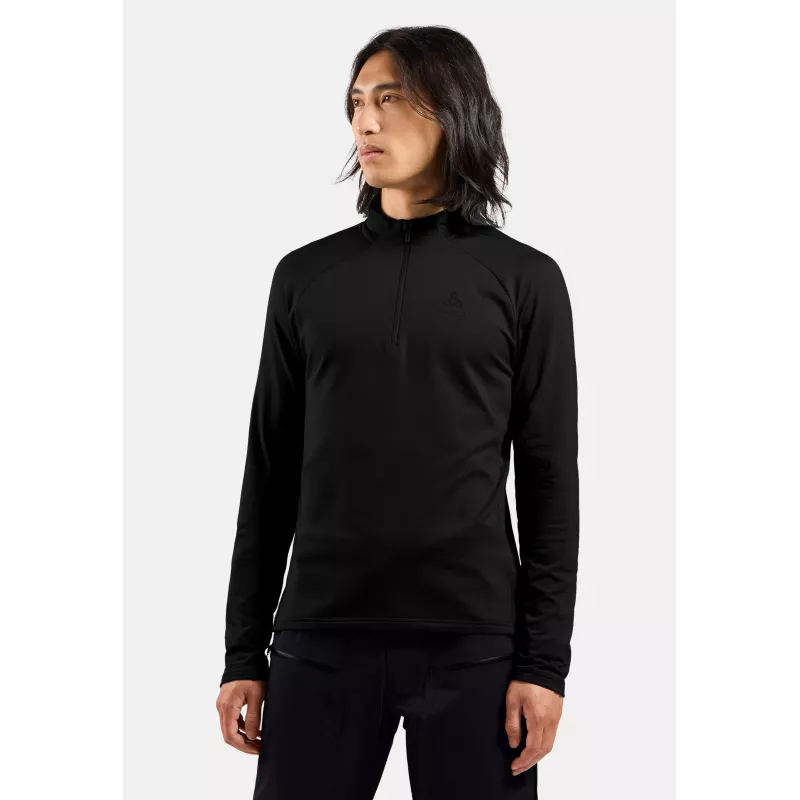 Odlo Essential Light Mid Layer 1/2 Zip - Black
