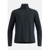 Odlo Grid Fleece Mid Layer Full Zip Jacket - Black Melange, Größe L
