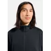 Odlo Grid Fleece Mid Layer Full Zip Jacket - Black Melange, Größe L