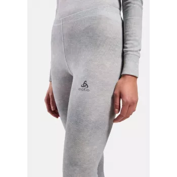 Odlo Active Warm X Pow BL Bottom Lange Baselayer-Unterhose - Silbergrau, Größe S