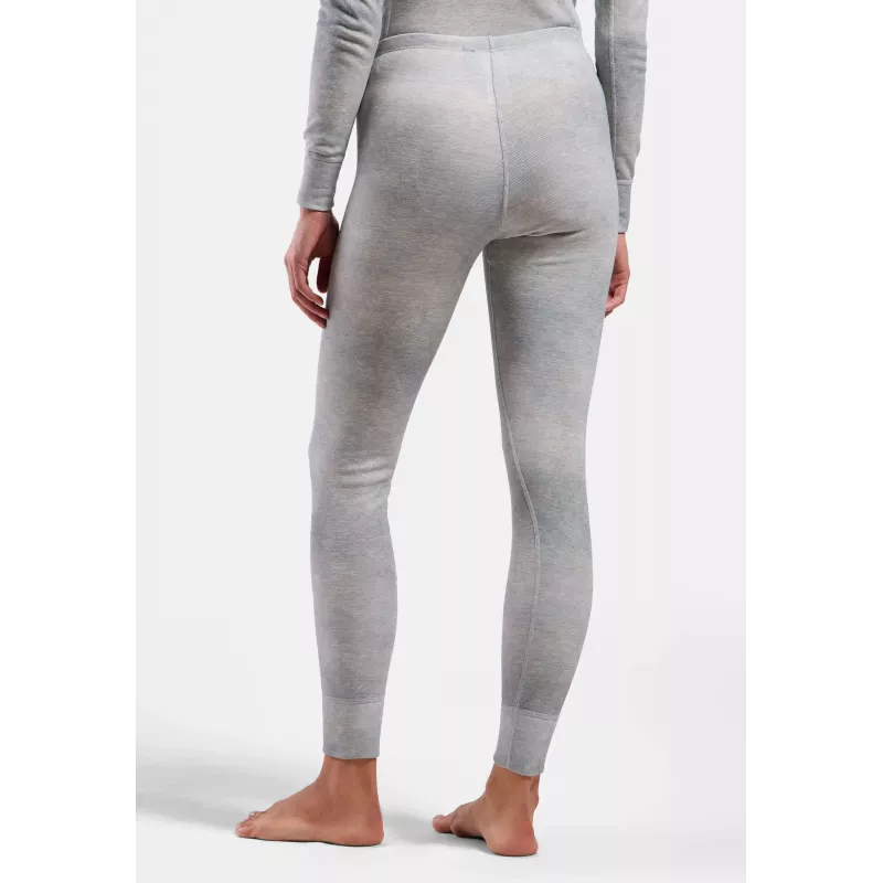Odlo Active Warm X Pow BL Bottom Lange Baselayer-Unterhose - Silbergrau, Größe S