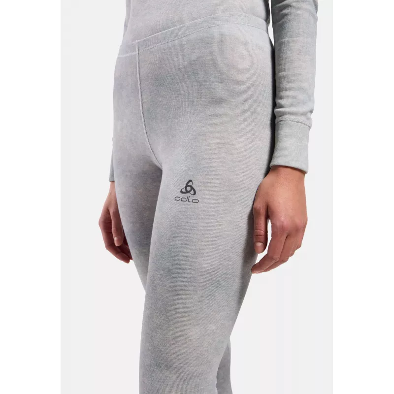 Odlo Active Warm X Pow BL Bottom Long Damen Funktionsunterhose - Silbergrau, Größe M
