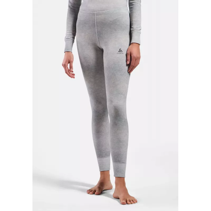 Odlo Active Warm X Pow BL Bottom Long Damen Funktionsunterhose - Silbergrau, Größe M