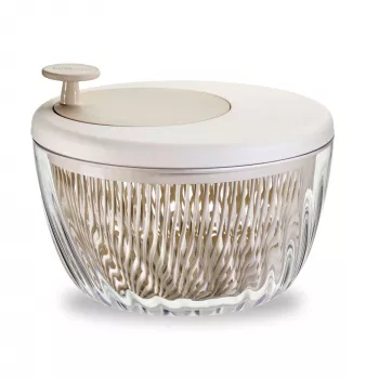 Guzzini Spin&Store Salatschleuder, Dark Clay, 4,5 L