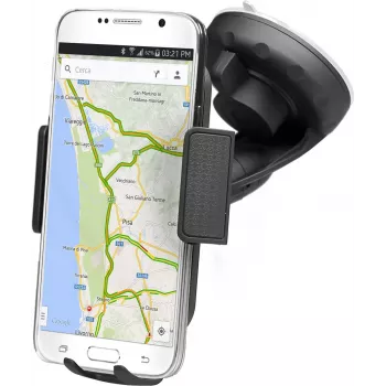 SBS Universal 6 Handyhalterung fürs Auto - Passive Saugnapfhalterung für Smartphones - Schwarz