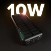 SBS Solar Power Bank USB/USB-C 10000 mAh Schwarz