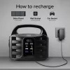 SBS Portable Power Station 150W Fast Charge Schwarz (TEPOWST150W)