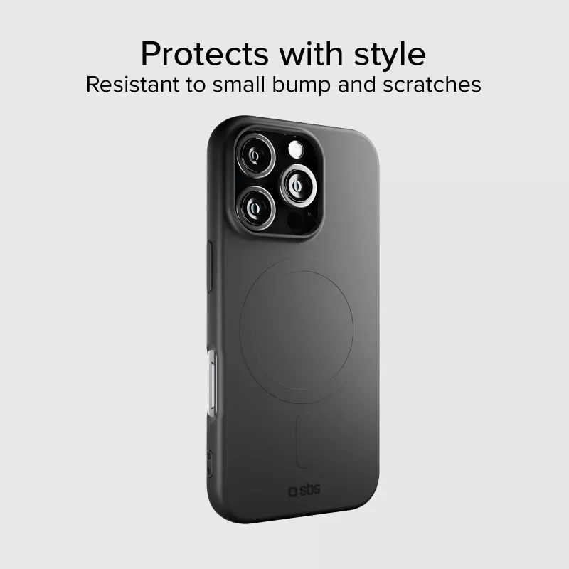 SBS Instinct Cover mit MagSafe für iPhone 16 Pro Schwarz