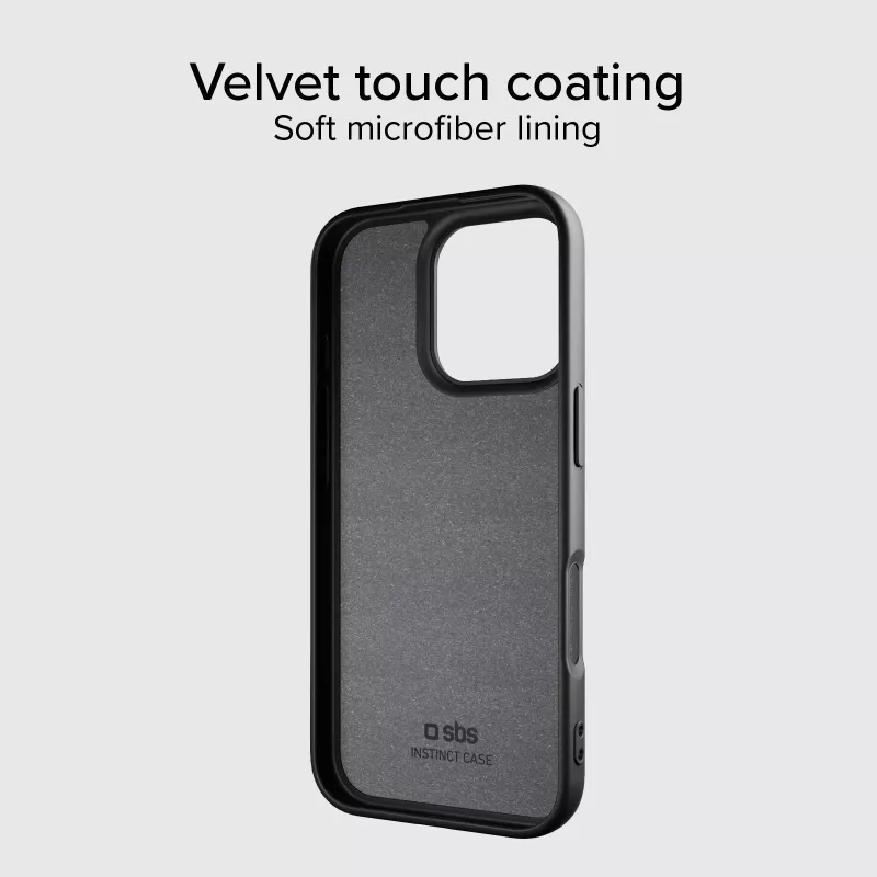 SBS Instinct Cover mit MagSafe für iPhone 16 Pro Schwarz