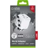 SBS TEADAPTUNI Universal Travel Adapter - Weiß