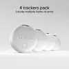 SBS Track My Circle Tracker Kompatibel mit Apple Find My - 4er-Pack - Weiß