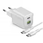STEP BY STEP SBS 30W 1C + 1A Weiß USB-C-Ladegerät mit 1,5 m Kabel