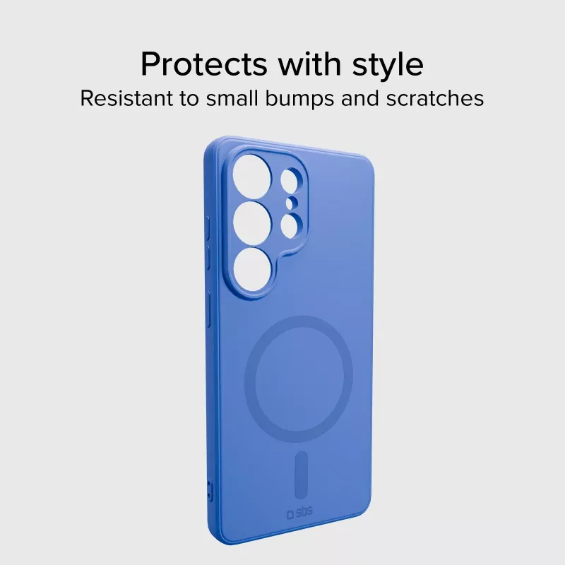 SBS Instinct Mag Case für Samsung Galaxy S26 Ultra, MagSafe-kompatibel, Blau