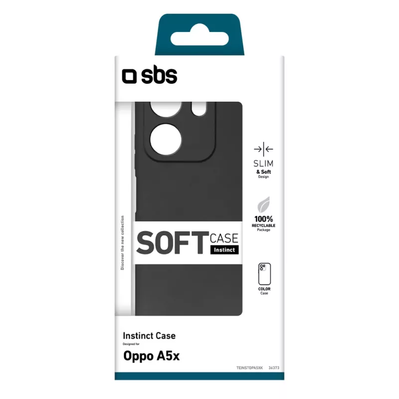 SBS Instinct Schutzhülle für OPPO A5x, Schwarz