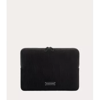TUCANO Velluto 2 Laptop Sleeve für MacBook Air 13 (M4/M3/M2/M1/2025-2018) / Pro 13 / Laptop 12, Schwarz