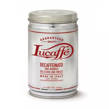 LUCAFFE' Decaffeinato Gemahlener Kaffee 250g Dose