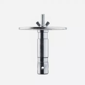 Manfrotto 163-10 Beleuchtungs-Zapfenadapter, 28 mm (1-1/8 in) mit M10-Gewinde, 120 mm Platte
